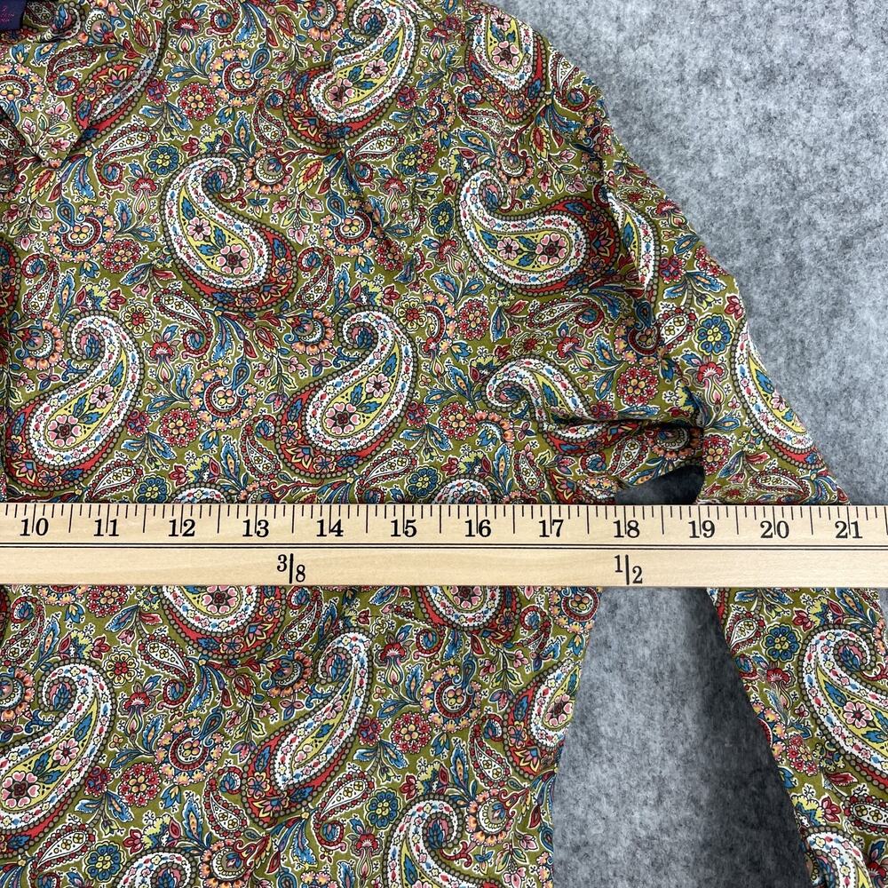 J. Crew Slim Perfect Shirt Liberty Lee Manor Paisley Womens 2 Button Up Cotton - Picture 5 of 15